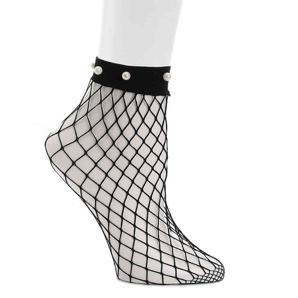 STEVE MADDEN FISHNET PEARL WMN'S ANKLE SOCKS S5 NWT STEVE MADDEN FISHNET PEARL WMN'S ANKLE SOCKS S5 NWT